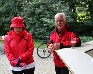 Eine Pause nach sportlicher Betätigung